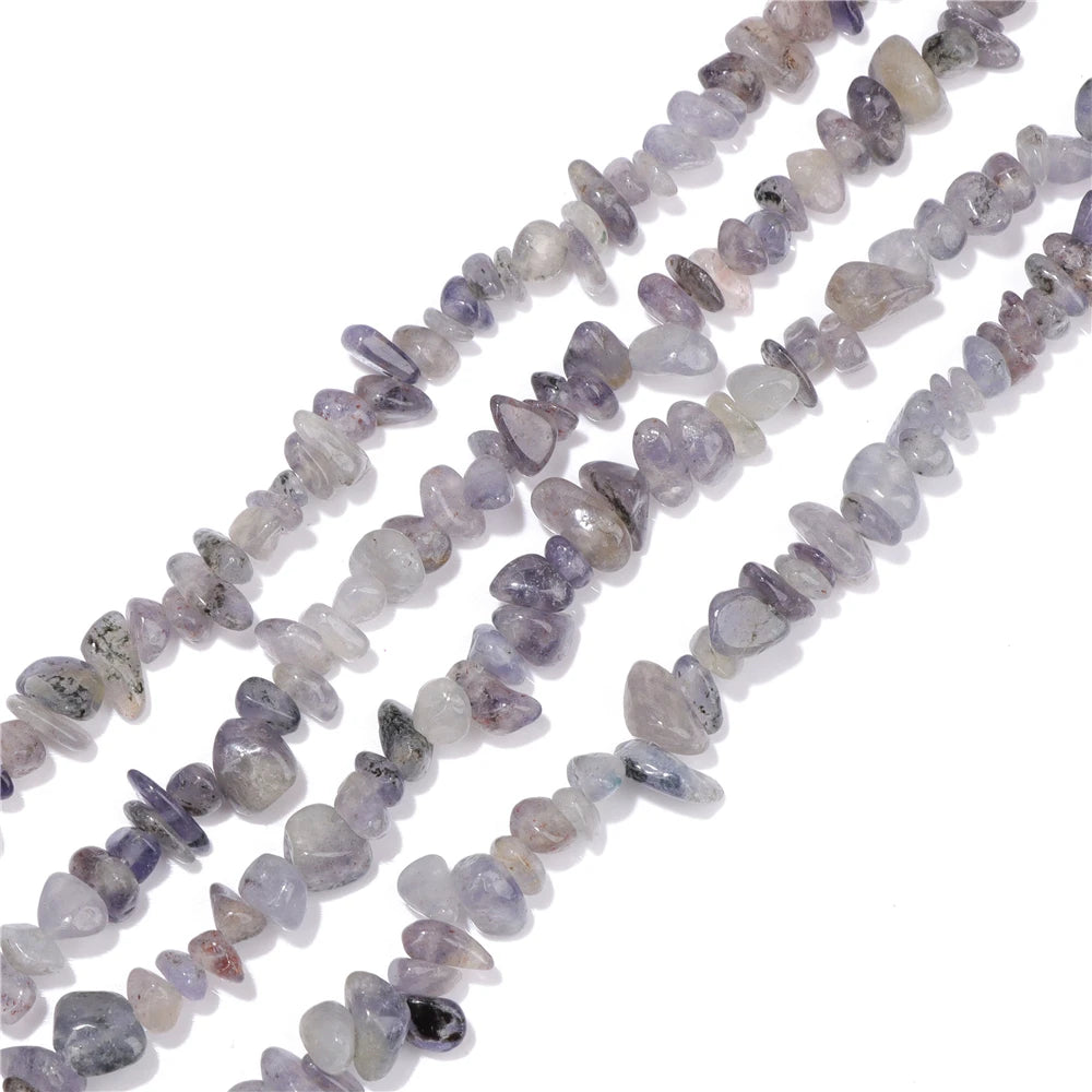 Natural Purple Stone Gravel 5-8MM Irregular Shape fluorite Amethyst Jade Loose Spacer Chips For Jewelry Making Necklace Bracelet