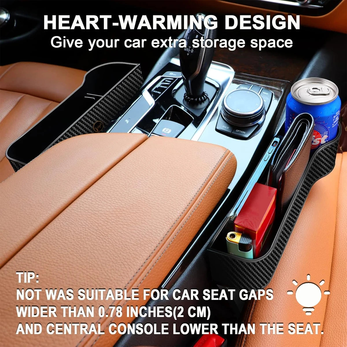 Car seat gap storage box, multi-functional car seat storage box, can store mobile phones, keys, and car utility accessories - Madeinsea©