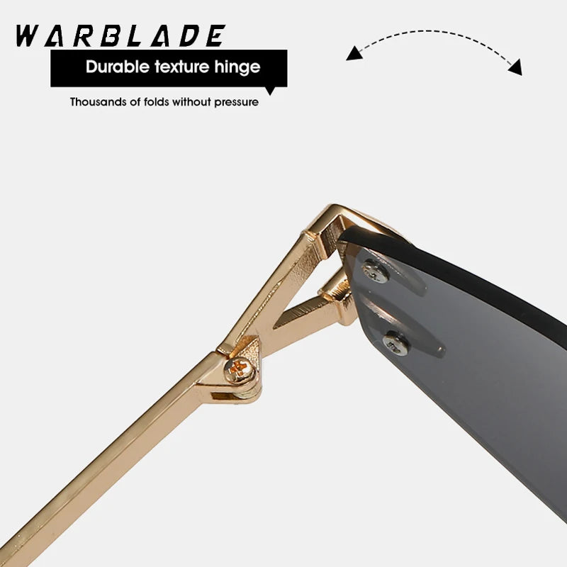 2025 metall Kleine Rahmen Polygonal frauen Sonnenbrille Mode Randlose Rhombus Sonnenbrille Für Weiblich Männlich Sommer Reisen Brillen