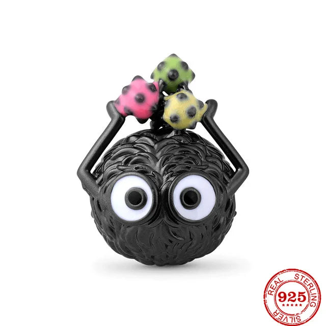 New 925 Silvering Cartoon Cat Spider Rabbit All Saints' Day Charm Bead fit Original Pandora Bracelet Trinket DIY Women Jewelry