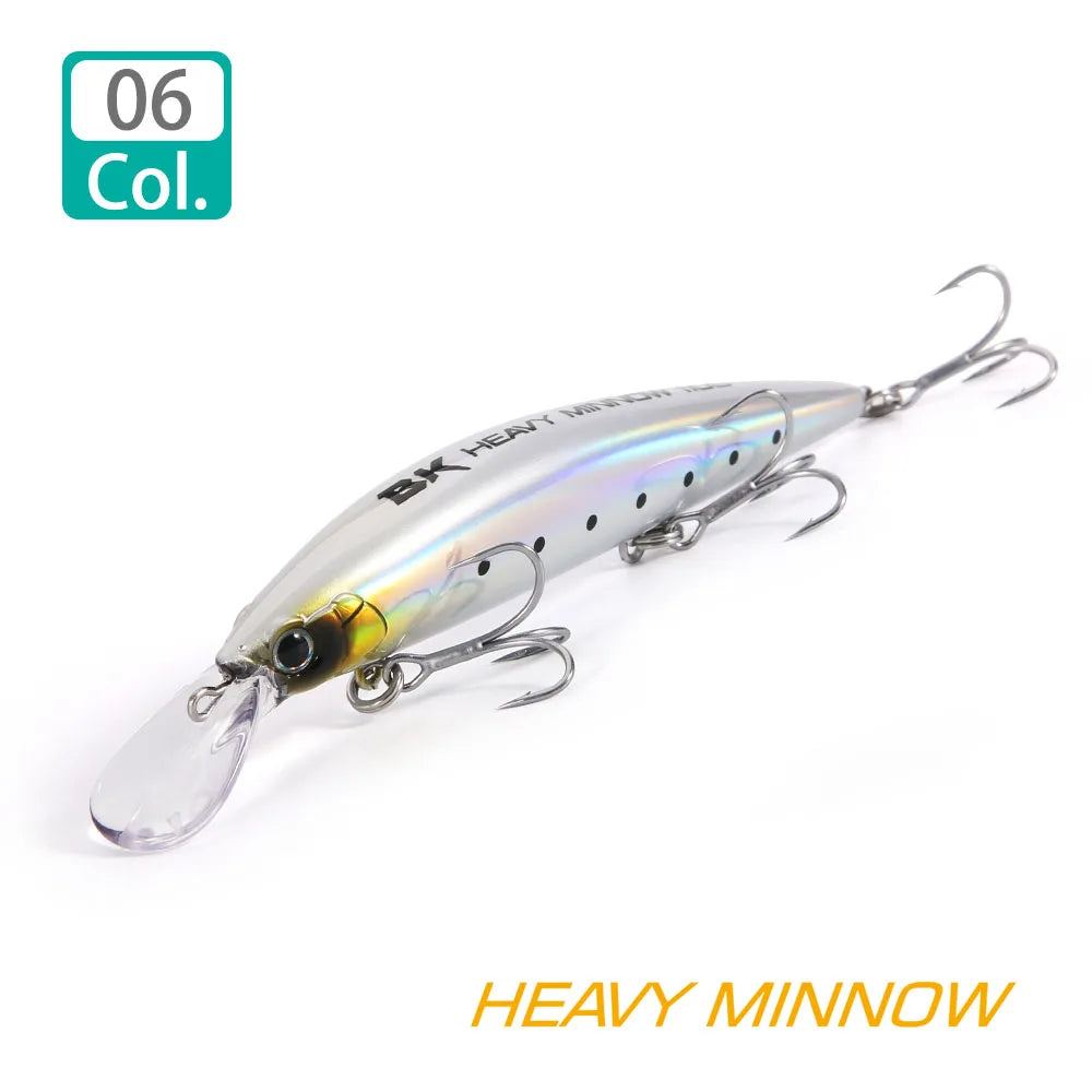 FSTK New Heavy Sinking Minnow 110S 37g 90S 28g 70S 16g Saltwater Long Casting Distance Fishing lures Sea Artificial Bait
