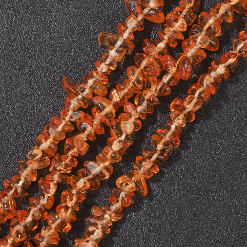 5-8MM Colorful Irregular Glass Beads Dyed Transparent Crystal Chips Beads Fit DIY Women Jewelry Bracelet Necklace Earring