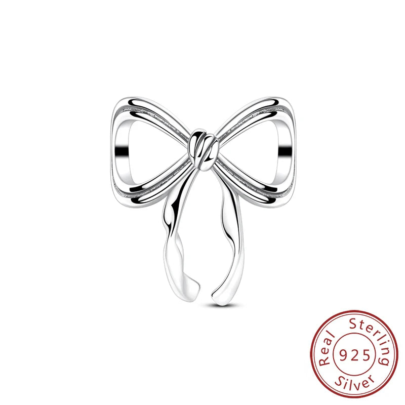 Fit Original 925 Sterling Silver Charms Beads Bows Swan Ballet Princess Pink Charms For Women Fine DIY Birthday Jewelry Gifts