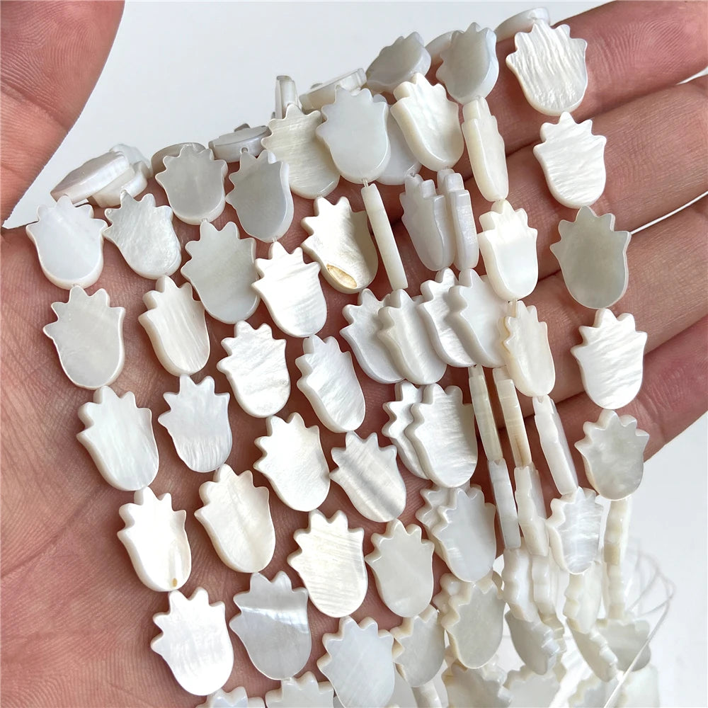 100% Natural Shell Beads White Mother Of Pearl Heart Oval Star Butterfly Irregular Shape Charms Bead For Jewelry Making DIY 15"