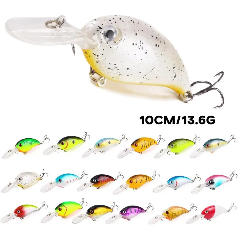 Crank Fishing Lure Bait Wobbler 13.6g 10cm Minnow Isca Artificial 3D Eyes Lures Crankbait For Bass Pike Carp Pesca Tackle
