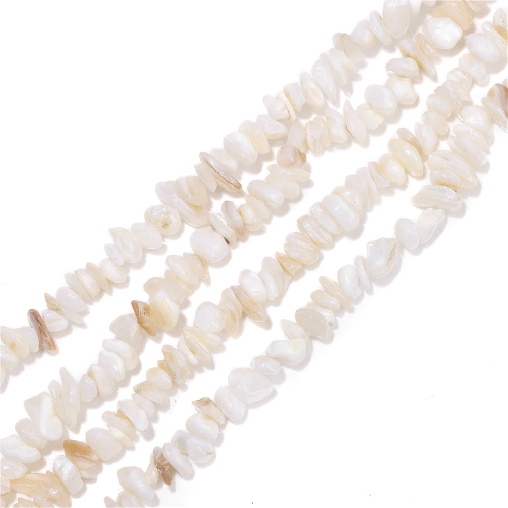 5-8mm Muticolor Shell Beads Natural Dyed Color Irregular Shape Loose Spacer Bead For Jewelry Making Necklace Bracelet DIY