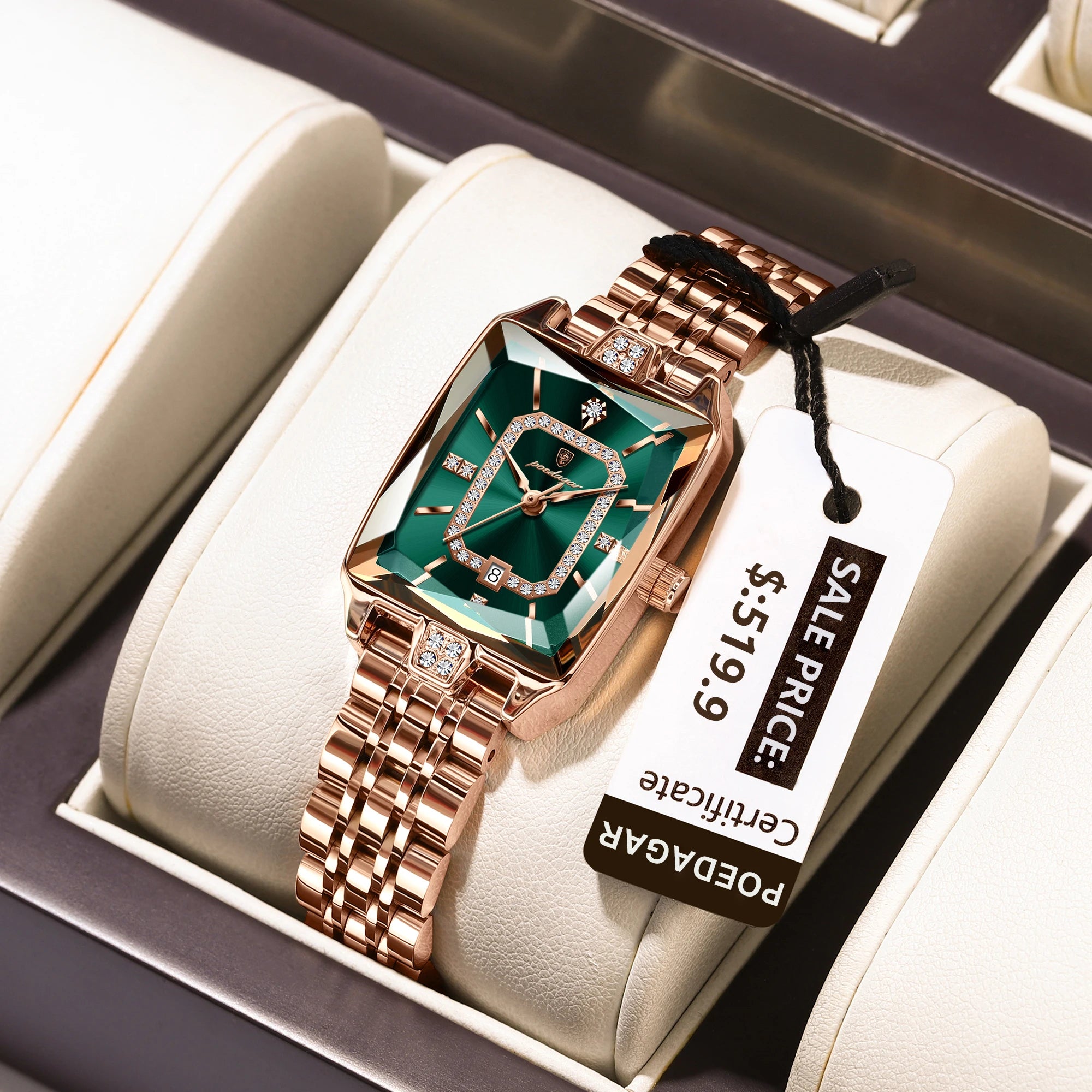 POEDAGAR Luxury Watch For Woman Waterproof Calendar High Quality Ladies Watch Stainless Steel Quartz Women's Watches Elegant+Box - Madeinsea©