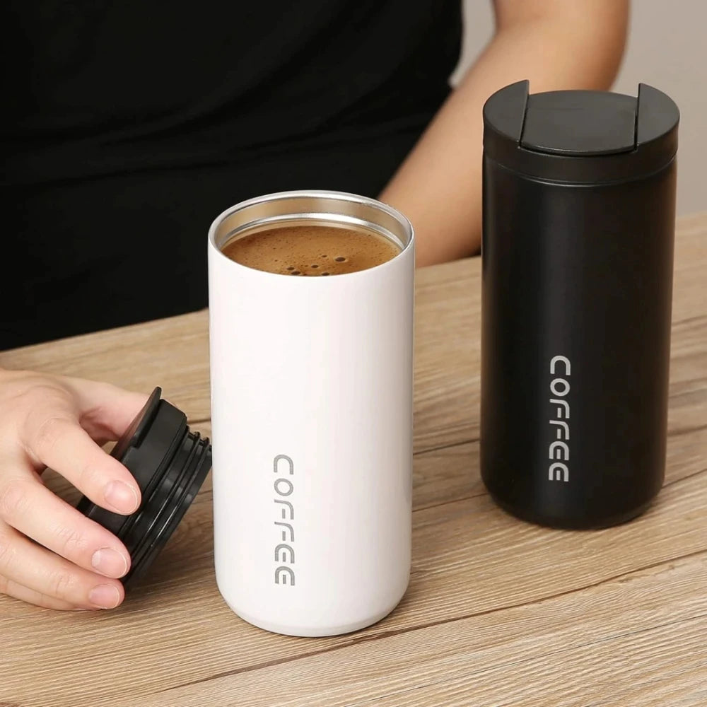 400ML Stainless Steel Coffee Thermos Leakproof Car Vacuum Flasks Thermal Coffee Mug Portable Travel Portable Insulated Bottle