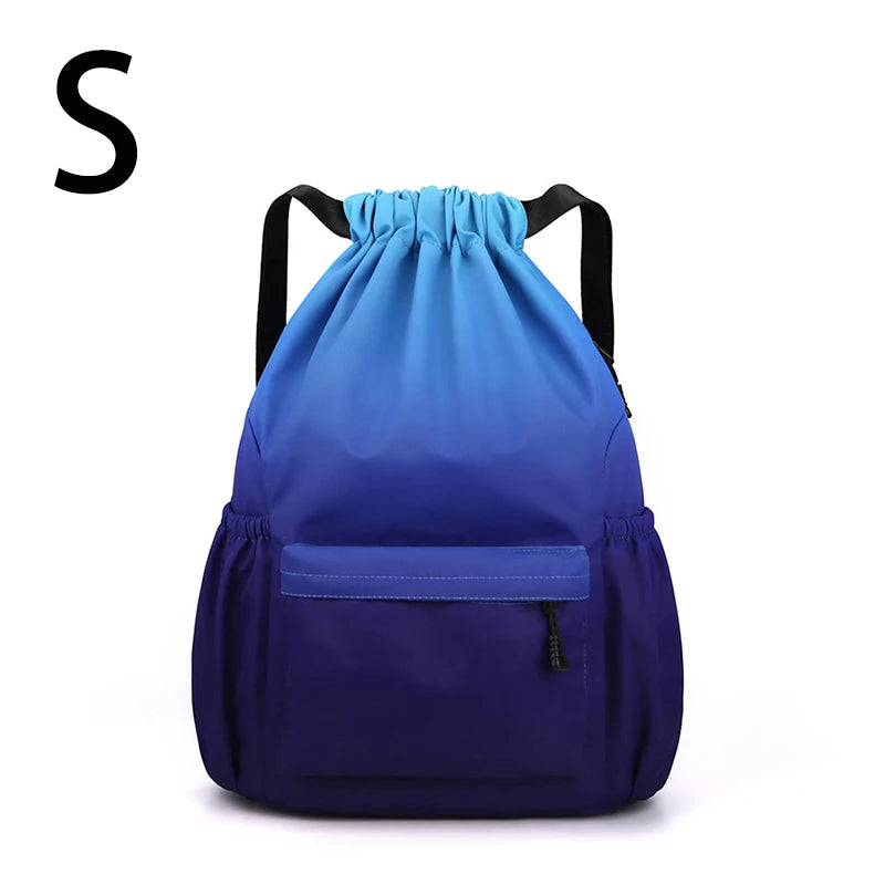 Bundle Pocket Backpack Waterproof Nylon Portable Sports Backpack Outdoor Camping Leisure Swimming Fitness Bag Student Schoolbag