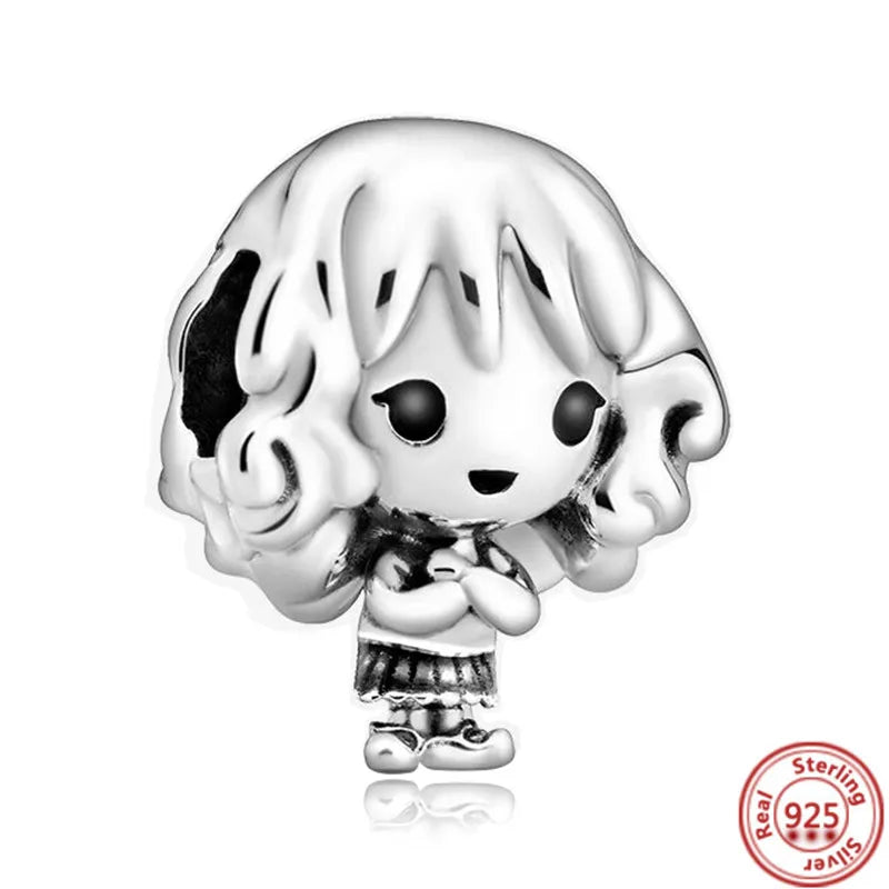 MINISO Disney Hot selling S925 Sterling Silver Harry Potter Charm Suitable Original Pandora Bracelet Exquisite Gift For Women