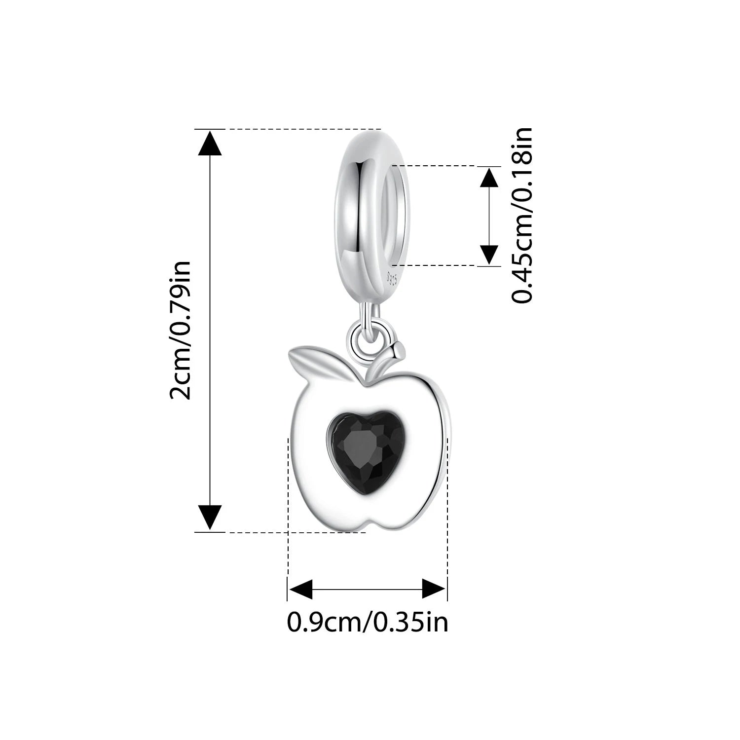 WOSTU 925 Sterling Silver Magic Castle Pendant Dark Purple Beads Fit Original Bracelet for Women DIY Punk Gift Fairy Tale Girls