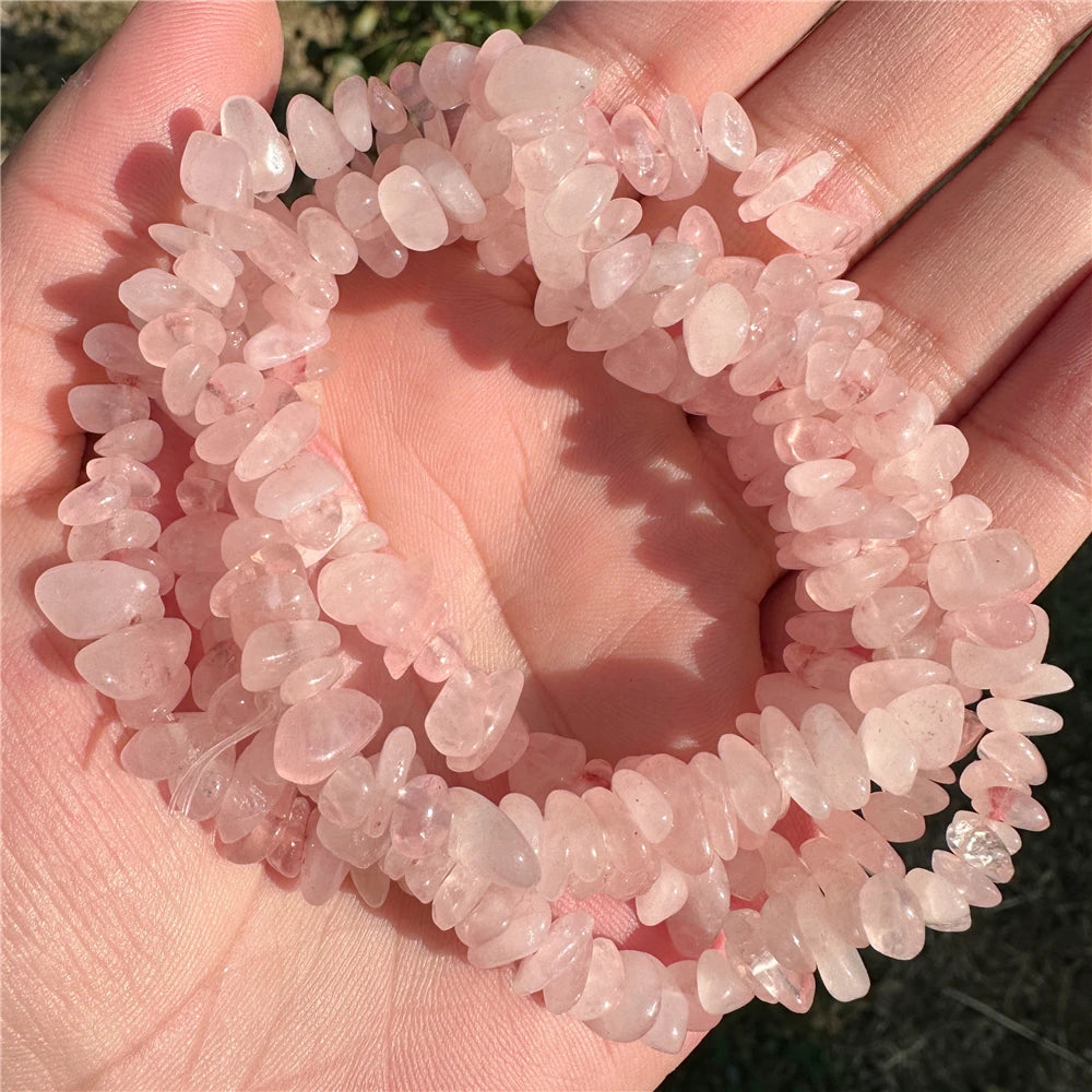 5-8mm Natural Blue Moonstone Beads White Cat Eye Crystals Opal Stone Loose Bead For Jewelry Making DIY Necklace Bracelet Rings