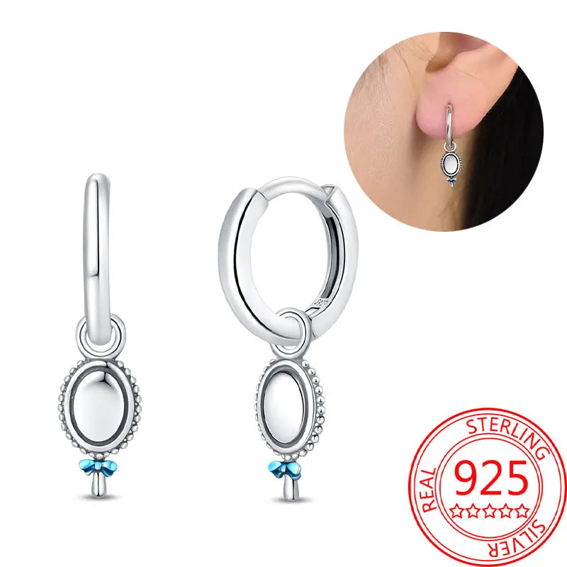 Hot Sale Bee Earrings For Girl Lovely Yellow Black Dancing Bee Happy S925 Hoop Earrings Birthday Gift Silver Jewelry