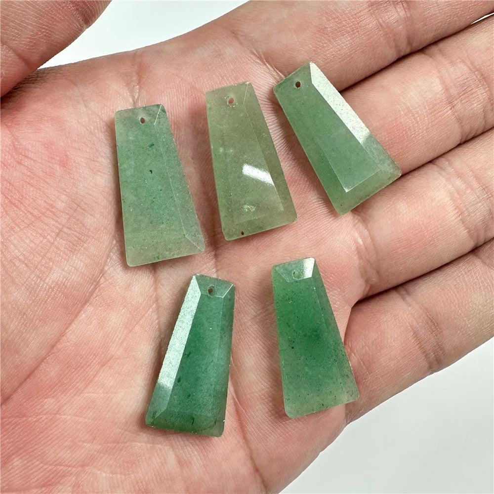 Natural Trapezoid Shape Stone Pendant High Quanlity Amethysts Labradorite Quartzs Charms Bead For Necklace Earrings DIY Handmade - Madeinsea©