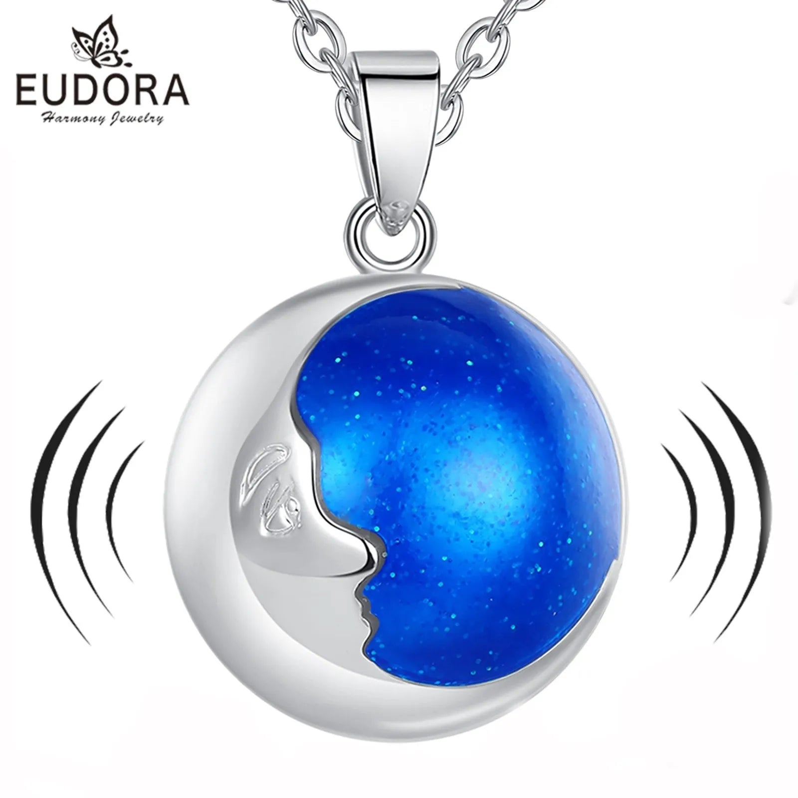 Eudora Collier Bola de Grossesse Necklace Moon Angel Caller Musical Bell Pendant llamador de ángeles Jewelry for Maternity Gift