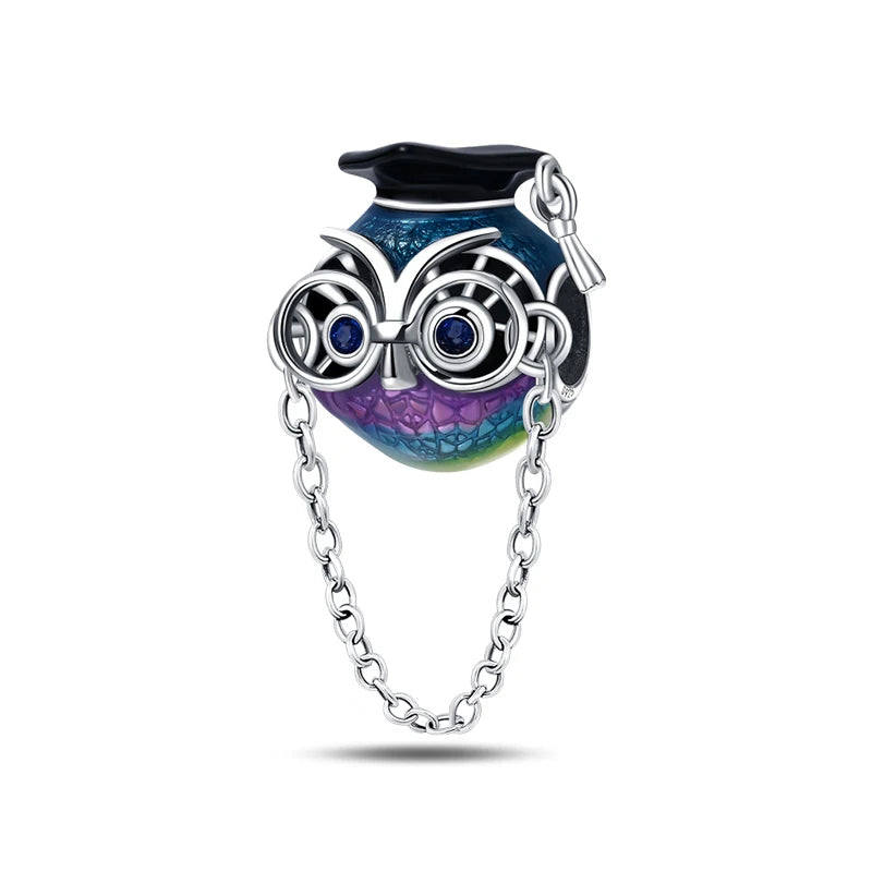 Springtime 925 Silver Gem Butterfly Dragonfly Flowers Charms Pendant Fit Pandach 925 Original Bracelets DIY Little Fresh Jewelry