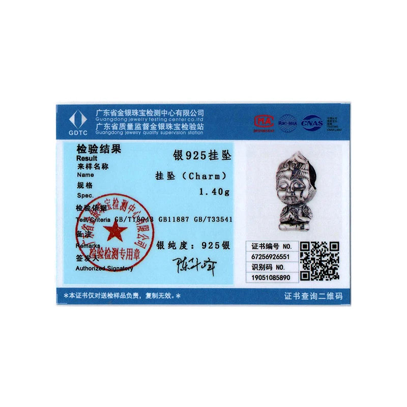 WOSTU 925 Sterling Silver Nezha Charm Little Sun Wukong Beads Red Heart Sword Charm for Woman Fit Bracelet Fine Jewelry DIY