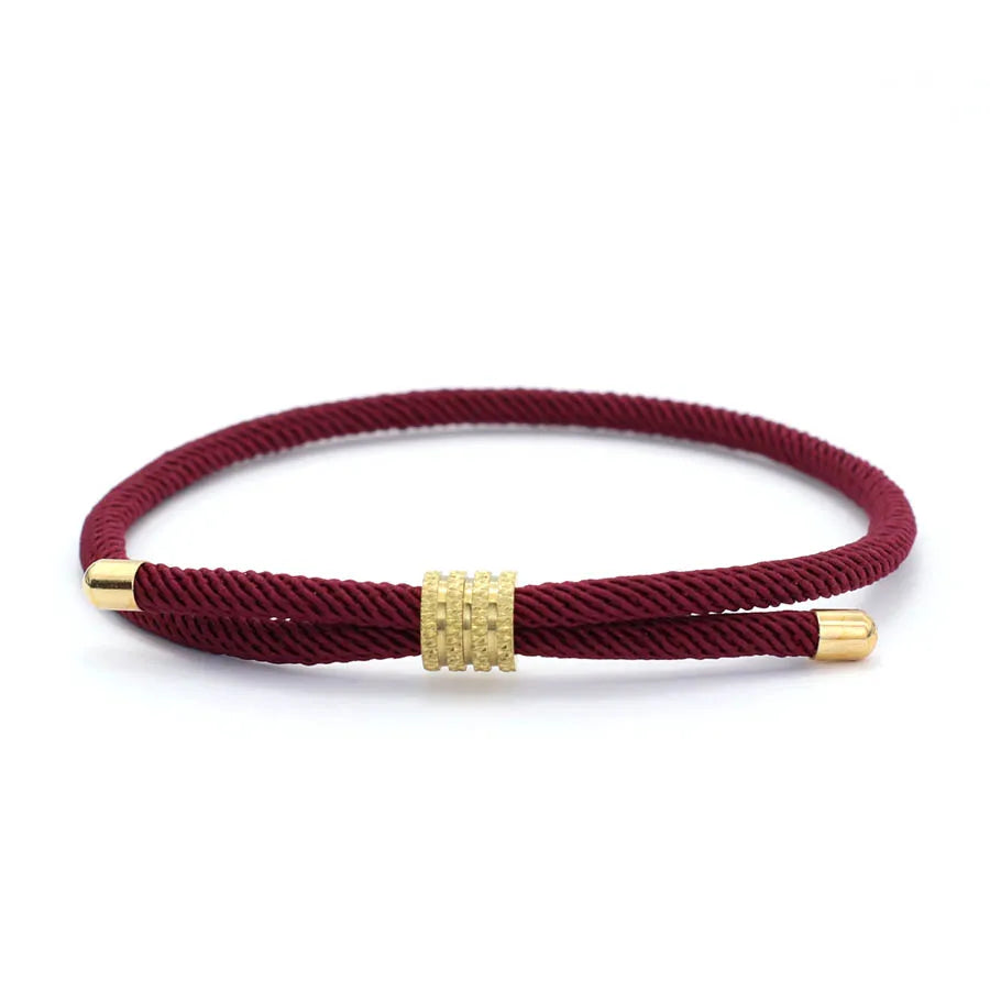 7 Colors Luxury Grade A 4mm Thread Bracelet Men Stainless Steel Buckle Outdoor Cool Riding Hand Accessories Pulseras Para Hombre