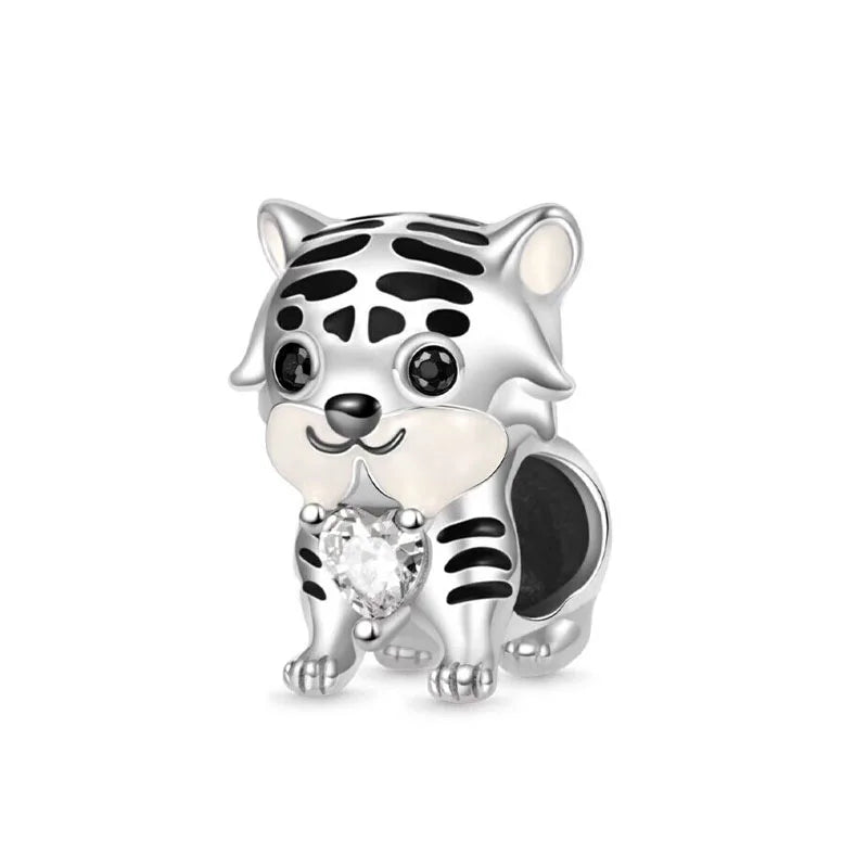 New European Style 925 Silver Black, Bagua, Watch Computer, Camera, Cat, Bead Pendant, Original Bracelet DIY Women's Jewelry