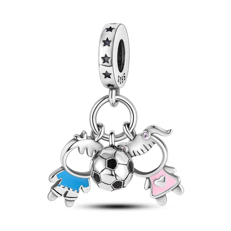 New 925 Sterling Silver Charm Love Heart Warm Family Series Beads Fit Original Charms Bracelets Pendant DIY Jewelry Gift - Madeinsea©