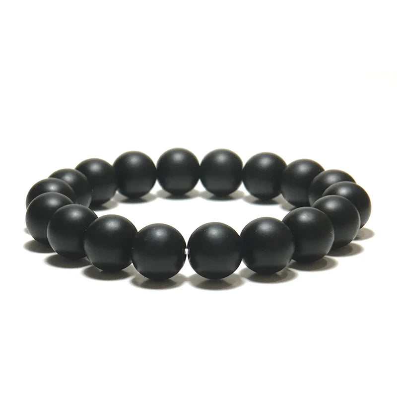 Artifact Meditation Healing Bracelet Men 4mm/6mm/8mm/10mm Tiger Eyes Obsidian Stone Beaded Braslet Father Day Gift Yoga Braclet