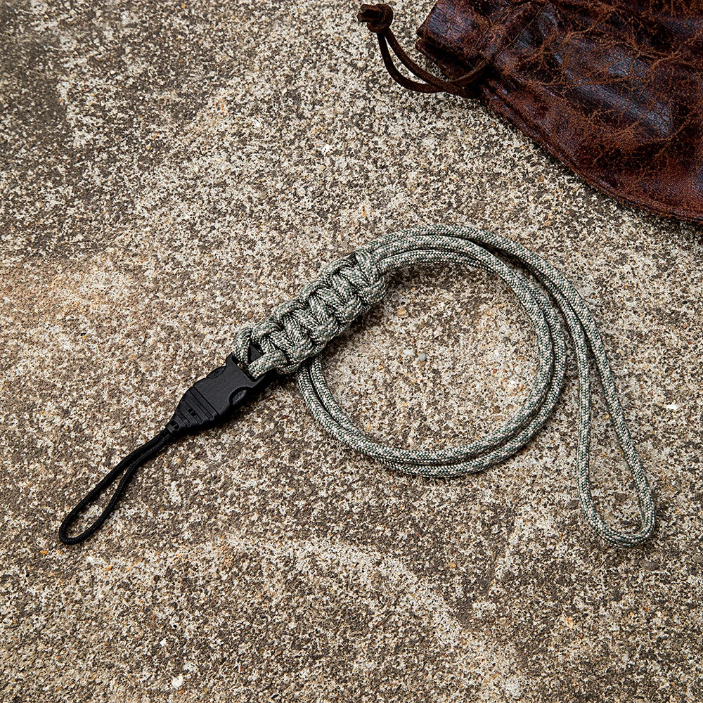 MKENDN 50CM Nylon Paracord keychain Mobile Phone Neck Straps Keychains ID Card Lanyard Necklaces Outdoor Camping Emergency Rope