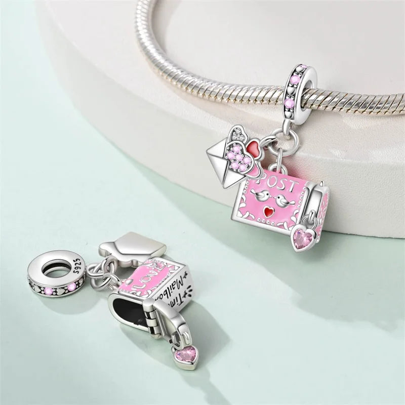 925 Sterling Silver Time Machine Trunk Travel Camera Charms Beads Fit 3mm 925 Original Bracelets DIY Jewelry Birthday Gift