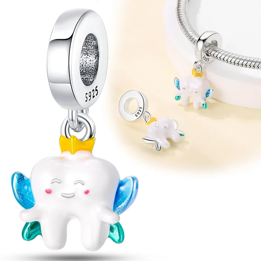 925 Sterling Silver Career Series- Doctor Teacher Art Music Charm Bead Fit Original Bracelet for Women Jewelry Making