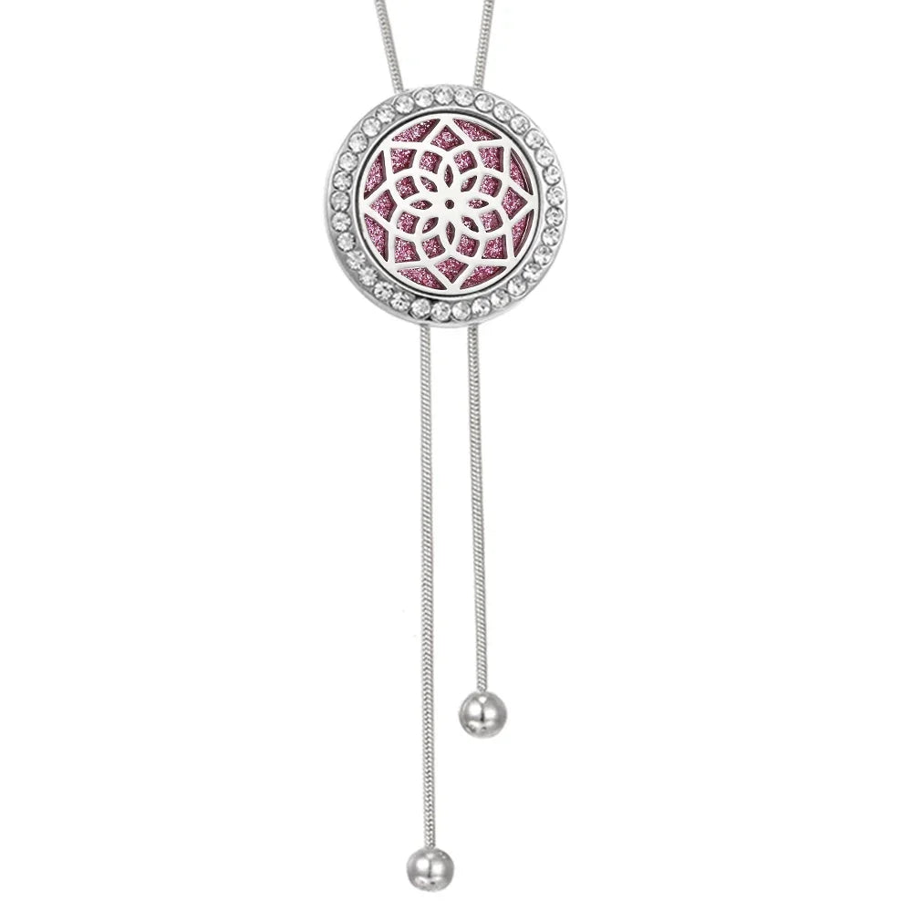 New Long Tassel Aromatherapy Necklace Perfume Essential Oil Diffuser Pendant Necklace Scent Aroma Jewelry Women Tassel Necklaces