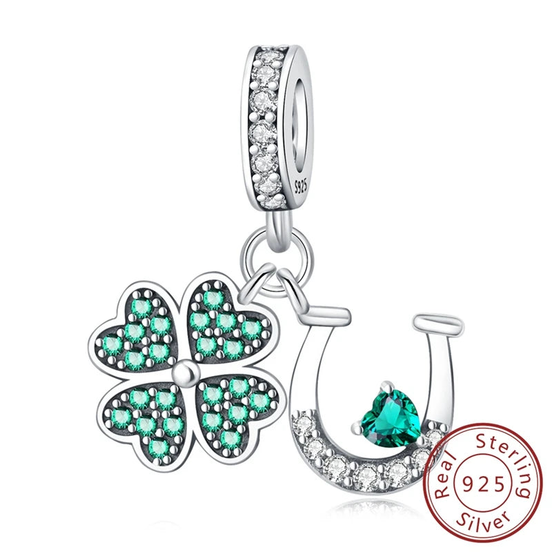 100% Real 925 Sterling Silver Charms Beads Stars Moon Pendant Fit Original Charms Bracelets Bangle DIY Jewelry Gifts