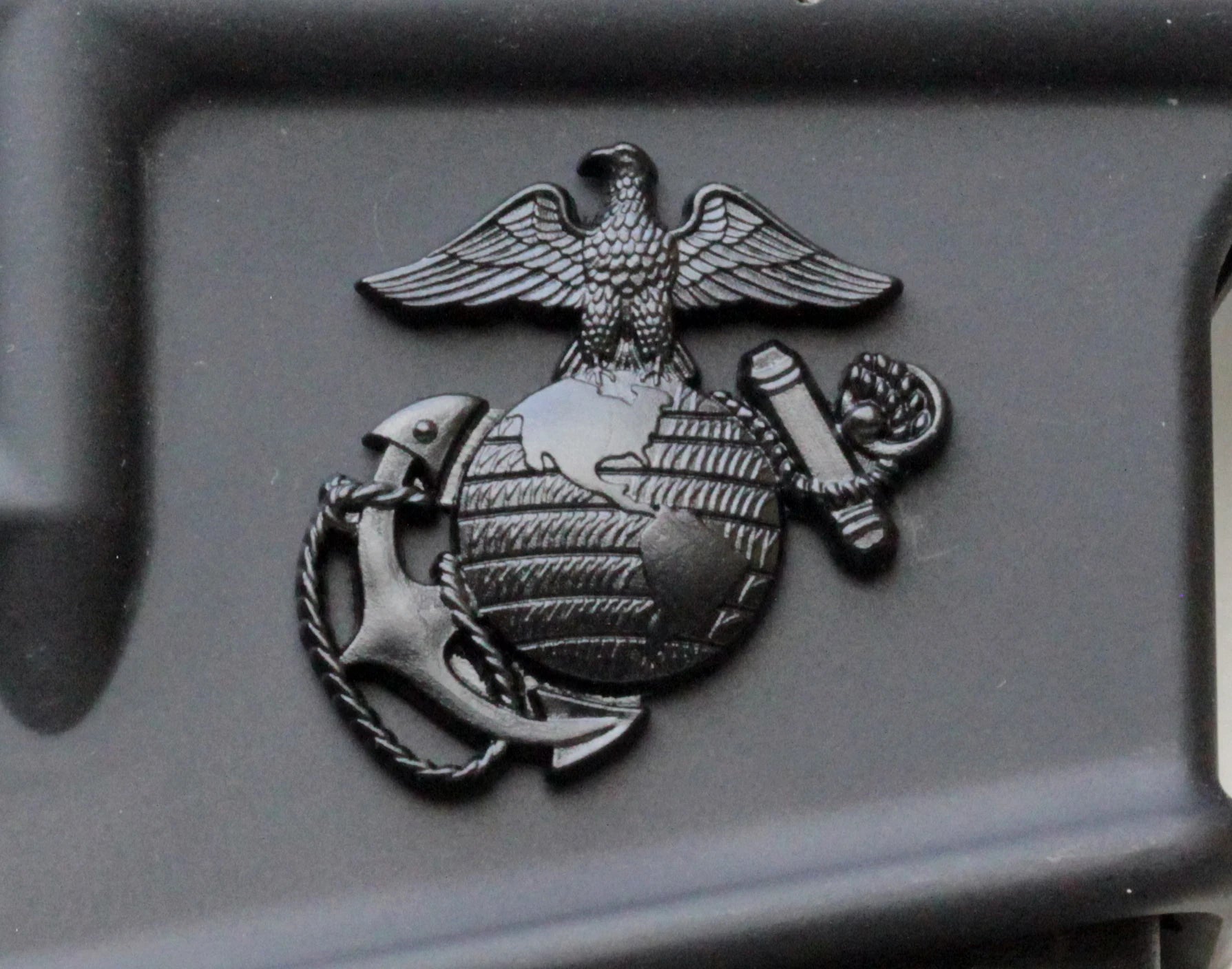 2 Stück USMC Metall-Emblem-Aufkleber, Metallic-Aufkleber, Abzeichen, Emblem des United States Marine Corps