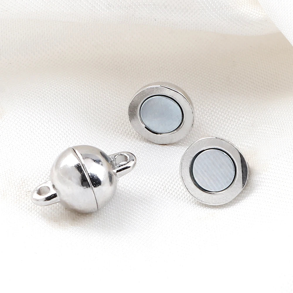 3-20pcs Magnetic Clasps Heart Ball Shape Magnet Connector Beads For Diy Jewelry Making Couple Bracelet Necklace Diy Accessories