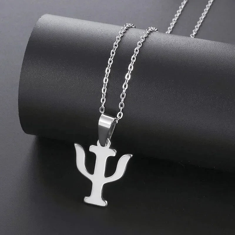 Retro Neptune Poseidon Trident Necklace Ukraine National Emblem Pendant Men\\\\\\'s Fashion Cool Trendy Jewelry Accessories