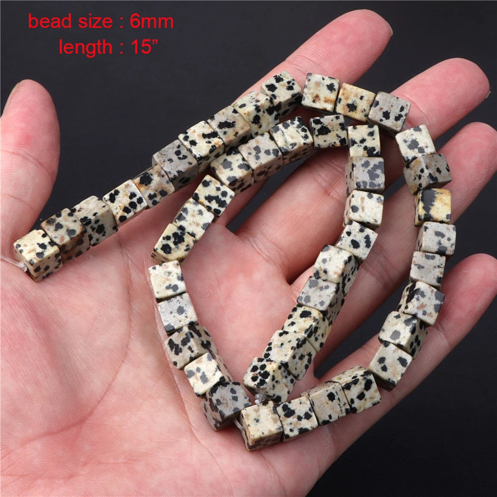 New Arrival Dalmation Jaspers Stone Bead Natural Spotted Stone Various Shape Loose Spacer Beads DIY Handmade Jewelry Accessories