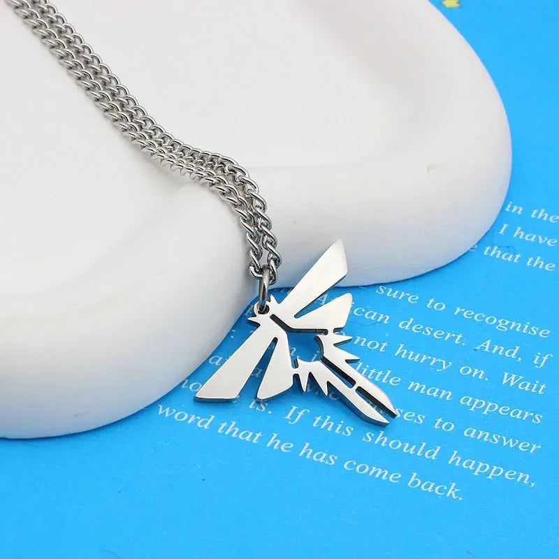 Anime Game The Last of Us Cosplay Necklace Stainless Steel Choker Fashion personality Unisex Chain Pendant Punk Hip Hop Jewelry