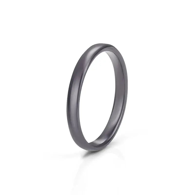 Jiayiqi Light Black White Ceramic Rings for Women Men Smooth Cut Surface Ceramic Jewelry Ring Fashion Jewelry Women Ring