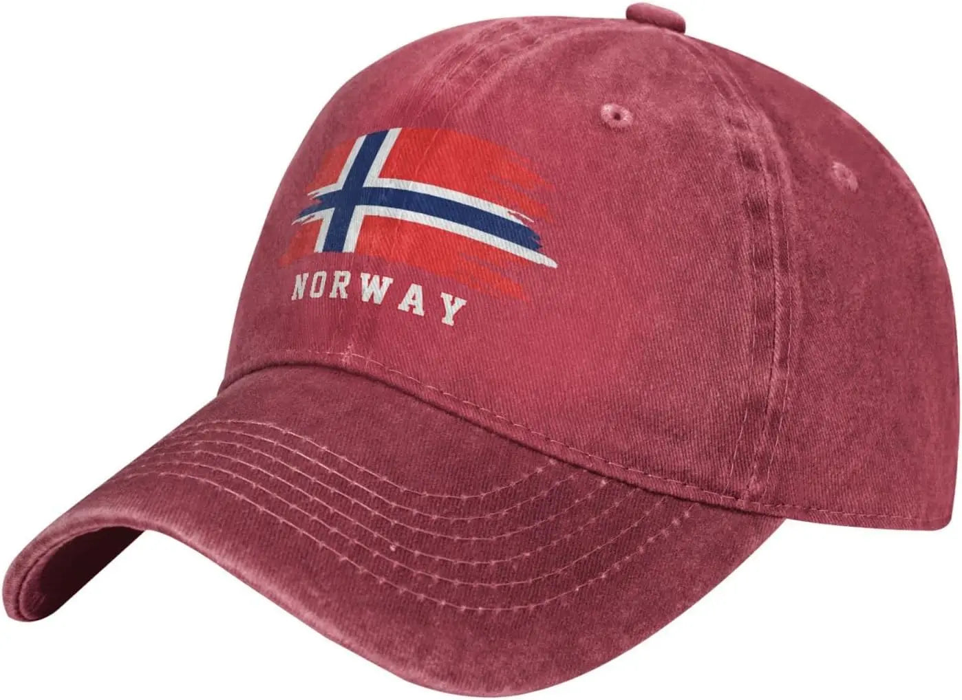 Norway Flag Norse Baseball Cap Denim Cotton Mens Adjustable Hat Patriotic Caps