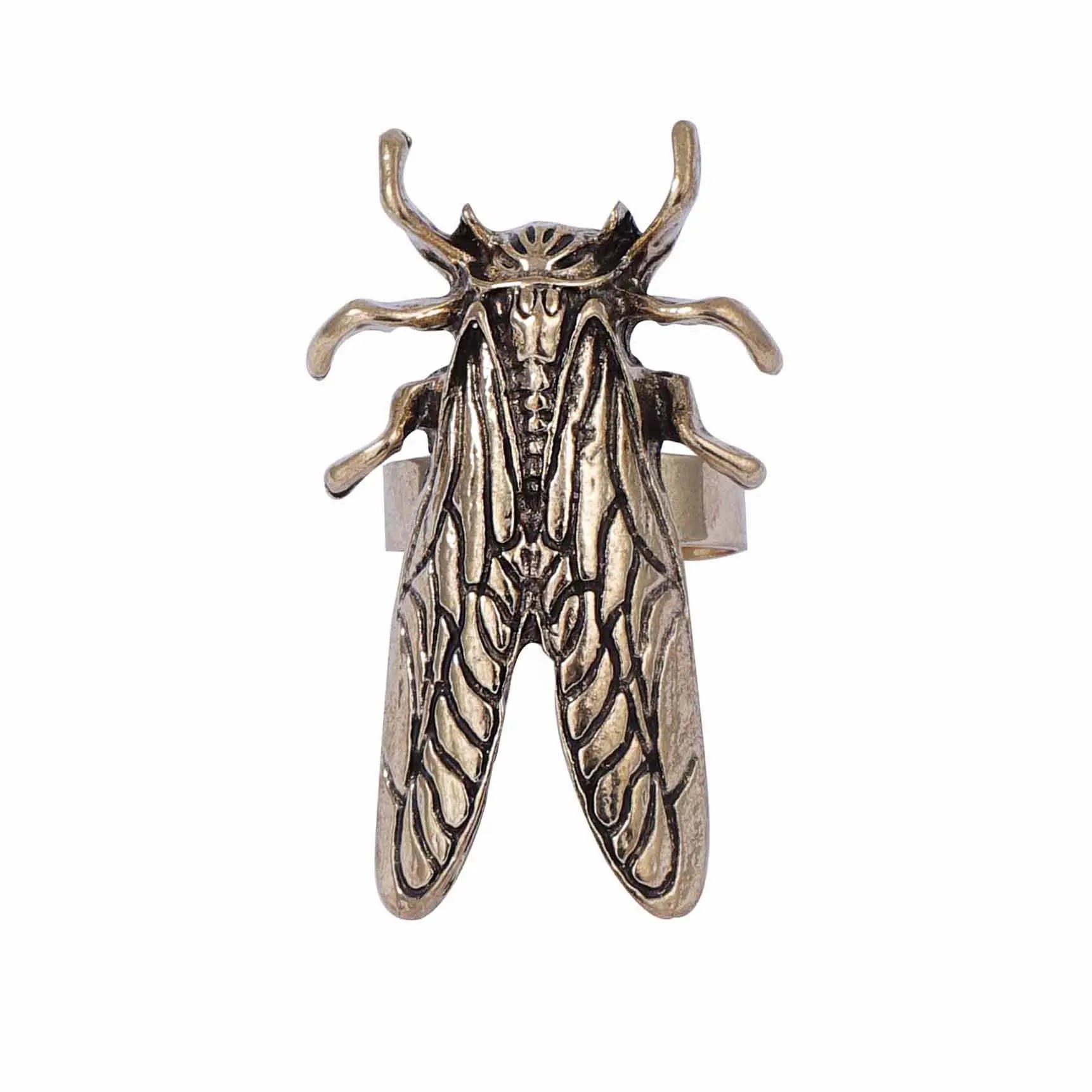 ZAA Personalized Trendy Retro Creative Insect Ring Female