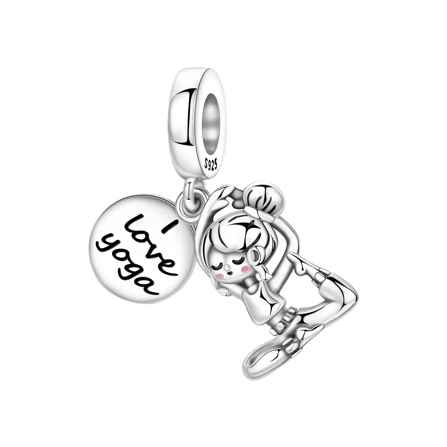PANPOKI 925 Sterling Silver Surfboard Coconut Tree Pendant Charms Beads Fit Bracelet DIY Party Trendy Gift Jewelry Accessory