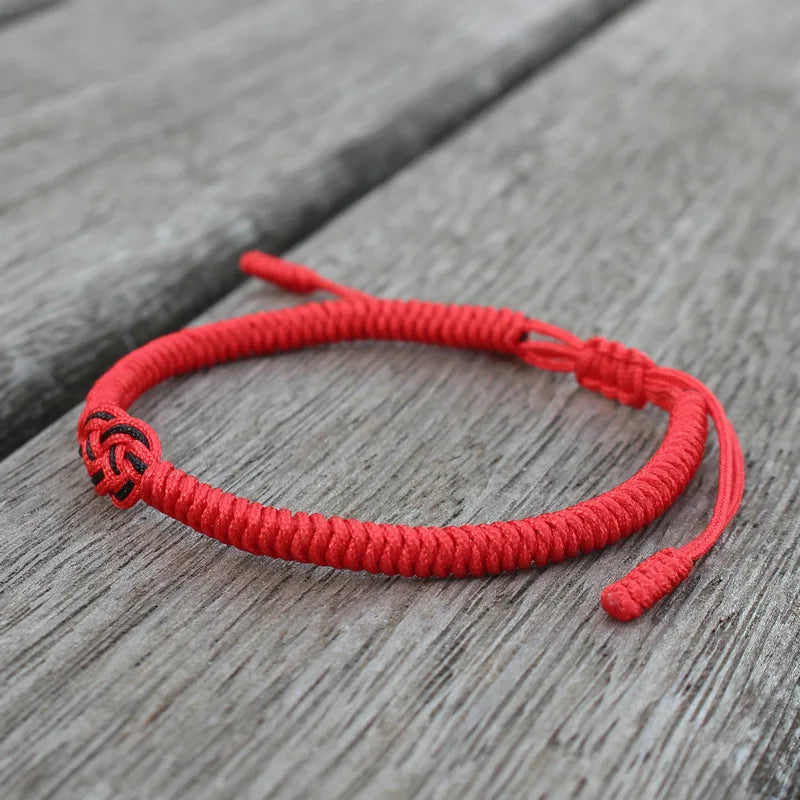 Noter New Handmade Braided Ukrainian Bracelet Men Women Adjustable Lucky Red Thread Chinese Knot Braclet Valentine Day Braslet