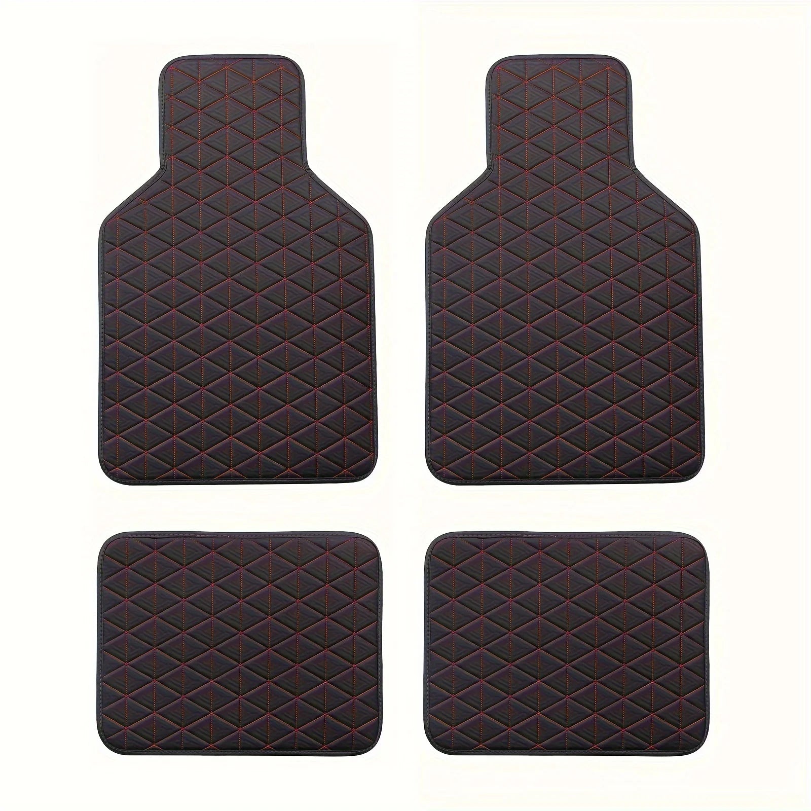4-piece waterproof PU leather car floor mat - durable and fashionable, all-weather protection, easy to clean, enhances interior - Madeinsea©