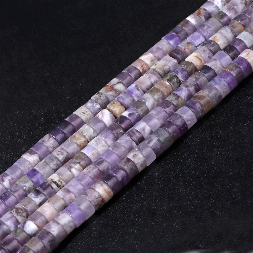 6x3mm Natural Flat Round Stone Beads Turquoises Labradorite Jaspers Spacer Loose Heishi Bead For Jewelry Making DIY Accessories