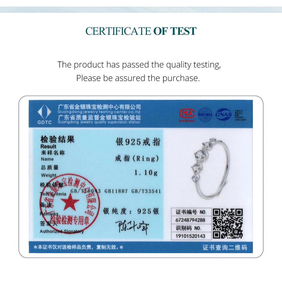 Bague à bulles plaquée or blanc BAMOER pour femme, en argent sterling 925, délicat et étincelant, zircone cubique, bijoux de fiançailles