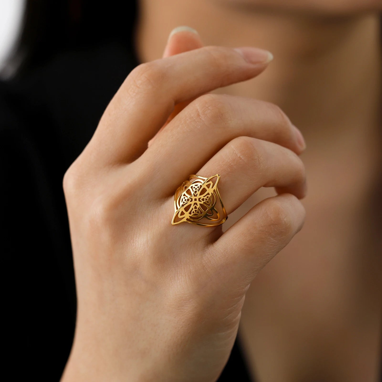 Witch Knot Stainless Steel Ring - Madeinsea©