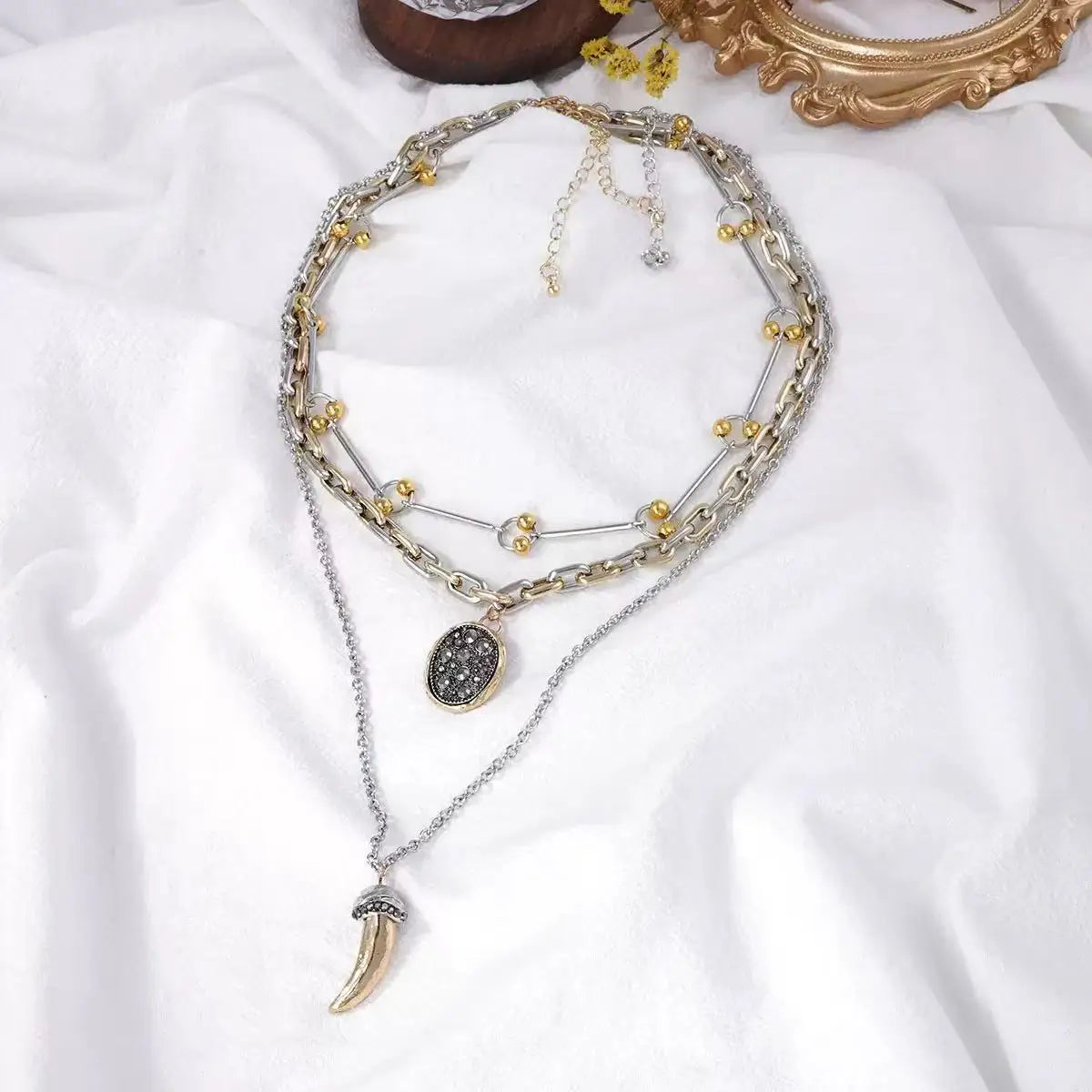 ZAA Personalized Trendy Retro Animal Horn Earrings