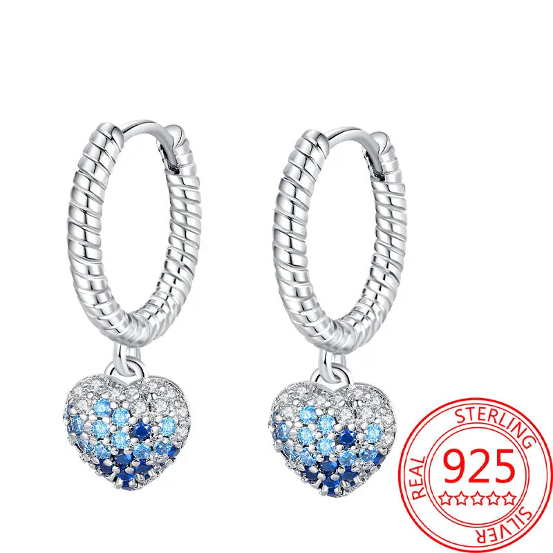 Hot Sale Bee Earrings For Girl Lovely Yellow Black Dancing Bee Happy S925 Hoop Earrings Birthday Gift Silver Jewelry