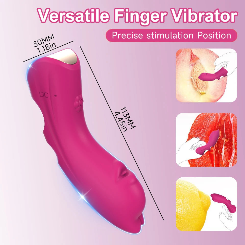 Vibrateur à doigt, point G, stimulation du clitoris et des mamelons, massage vaginal et anal, masturbateur féminin, sextoys lesbiens, sextoys pour couples, érotique