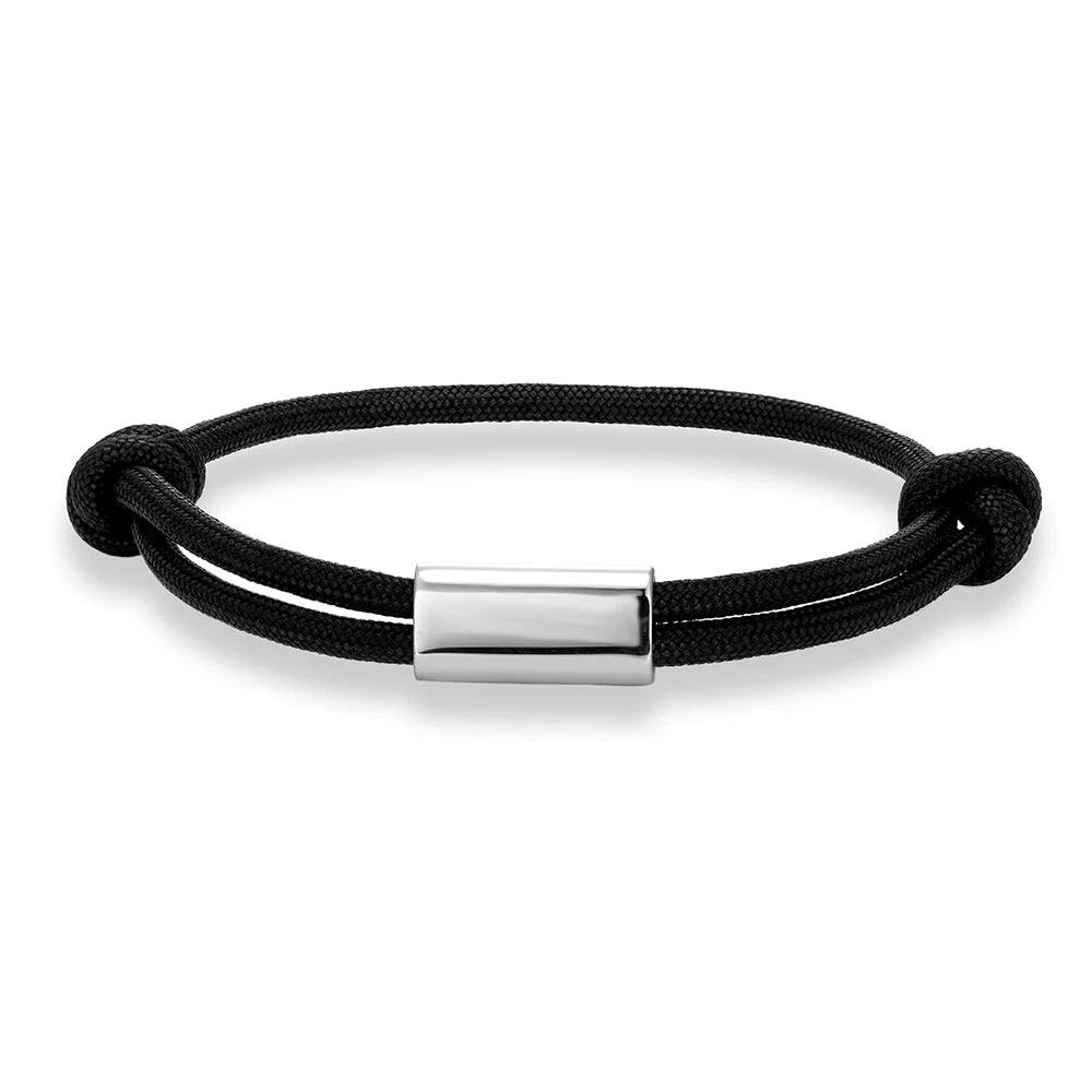 MKENDN Personalized Sailing Rope Bracelet Engraved Name Waterproof Cord Men Women Camping Jewelry Gift