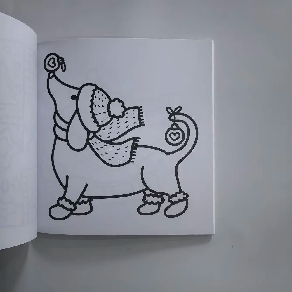 Cozy Girl Christmas Cute & Easy Coloring Book for Adults Cute Drawing Book Perfect Gift for Party and Birthday