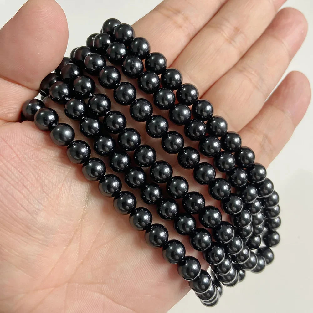 6/8/10MM Round Shell Pearl Bead Colorful Imitation Pearls Loose Spacer Beads For Jewelry Making Elegant Necklace Bracelet DIY